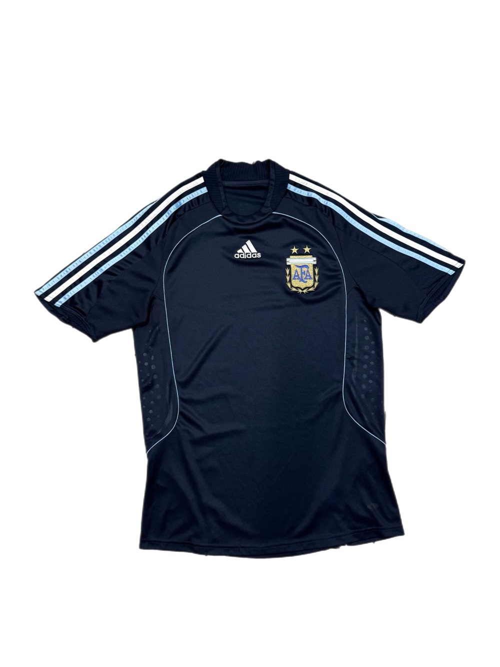 Vintage Argentina Adidas Away Soccer Navy Blue Jersey
